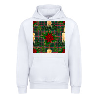 White christmas candle and ornaments seamless pattern Urban Hoodie - BundleAndBundleShop