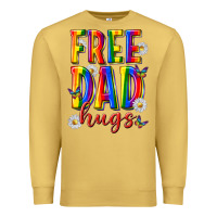 Antique Gold free dad hugs Premium Sweatshirt - texasbilliewilder