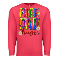 Cardinal free dad hugs Premium Sweatshirt - texasbilliewilder