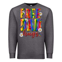 Charcoal Heather free dad hugs Premium Sweatshirt - texasbilliewilder
