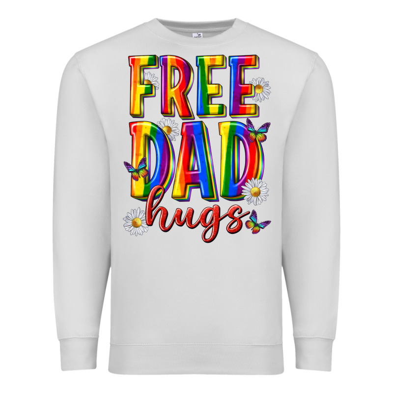 Free Dad Hugs Premium Sweatshirt by texasbilliewilder | Teevron