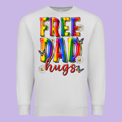 Premium Sweatshirt free dad hugs