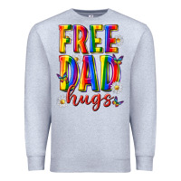 Heather Grey free dad hugs Premium Sweatshirt - texasbilliewilder