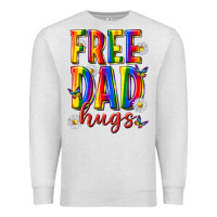 Oatmeal Heather free dad hugs Premium Sweatshirt - texasbilliewilder