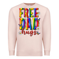 Pale Pink free dad hugs Premium Sweatshirt - texasbilliewilder