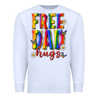 White free dad hugs Premium Sweatshirt - texasbilliewilder