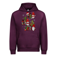 Mauve Wine ho ho ho gnome Urban Hoodie - JahusDesignShop