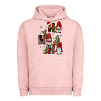 Pigment Salmon ho ho ho gnome Urban Hoodie - JahusDesignShop