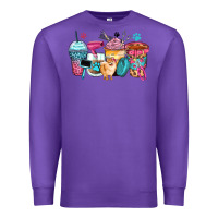 Purple pet groomer coffee cups Premium Sweatshirt - Zillion Design Studio