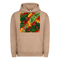 Pigment Burro christmas gingerbread man and candy cane seamless pattern Urban Hoodie - BundleAndBundleShop