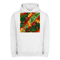 Pigment Lunar Rock christmas gingerbread man and candy cane seamless pattern Urban Hoodie - BundleAndBundleShop