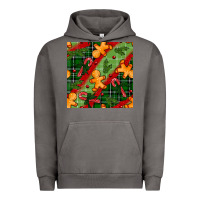 Pigment Tornado christmas gingerbread man and candy cane seamless pattern Urban Hoodie - BundleAndBundleShop