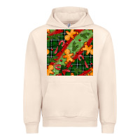 Sandshell christmas gingerbread man and candy cane seamless pattern Urban Hoodie - BundleAndBundleShop