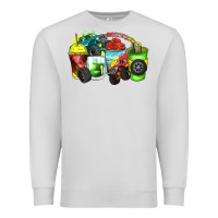 Dove Grey monster truck coffee cups Premium Sweatshirt - Zillion Design Studio