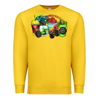 Lemon monster truck coffee cups Premium Sweatshirt - Zillion Design Studio