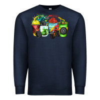 Navy monster truck coffee cups Premium Sweatshirt - Zillion Design Studio