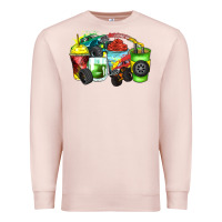 Pale Pink monster truck coffee cups Premium Sweatshirt - Zillion Design Studio
