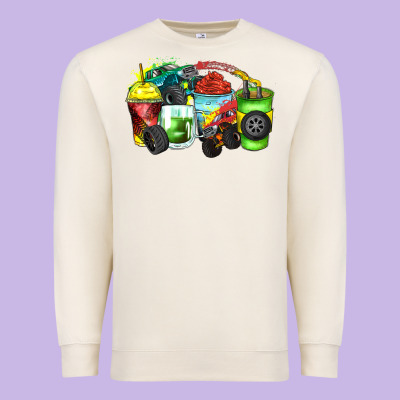 Premium Sweatshirt monster truck coffee cups