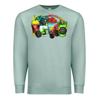 Seafoam monster truck coffee cups Premium Sweatshirt - Zillion Design Studio