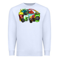 White monster truck coffee cups Premium Sweatshirt - Zillion Design Studio