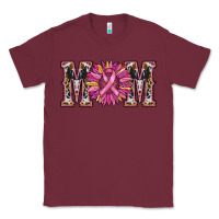 Burgundy cancer sunflower mom Classic Tee - RanaPortraitStore