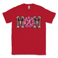 Red cancer sunflower mom Classic Tee - RanaPortraitStore