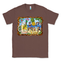 Chestnut summer time pineapple and  beach Classic Tee - BarkalooDesign