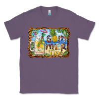 Lavender summer time pineapple and  beach Classic Tee - BarkalooDesign