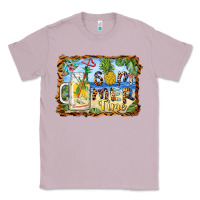 Lilac summer time pineapple and  beach Classic Tee - BarkalooDesign