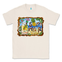 Natural summer time pineapple and  beach Classic Tee - BarkalooDesign