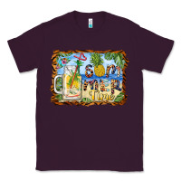 Plum summer time pineapple and  beach Classic Tee - BarkalooDesign