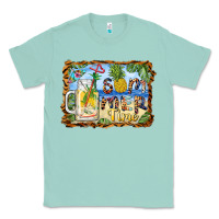 Seafoam summer time pineapple and  beach Classic Tee - BarkalooDesign