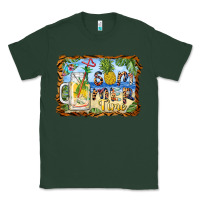 Sports Green summer time pineapple and  beach Classic Tee - BarkalooDesign