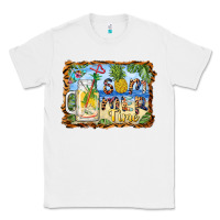 White summer time pineapple and  beach Classic Tee - BarkalooDesign