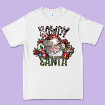 Howdy Santa Premium Tee Designed By Sublimationcraftshop