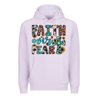 Lilac faith over fear Premium Hoodie - JahusDesignShop