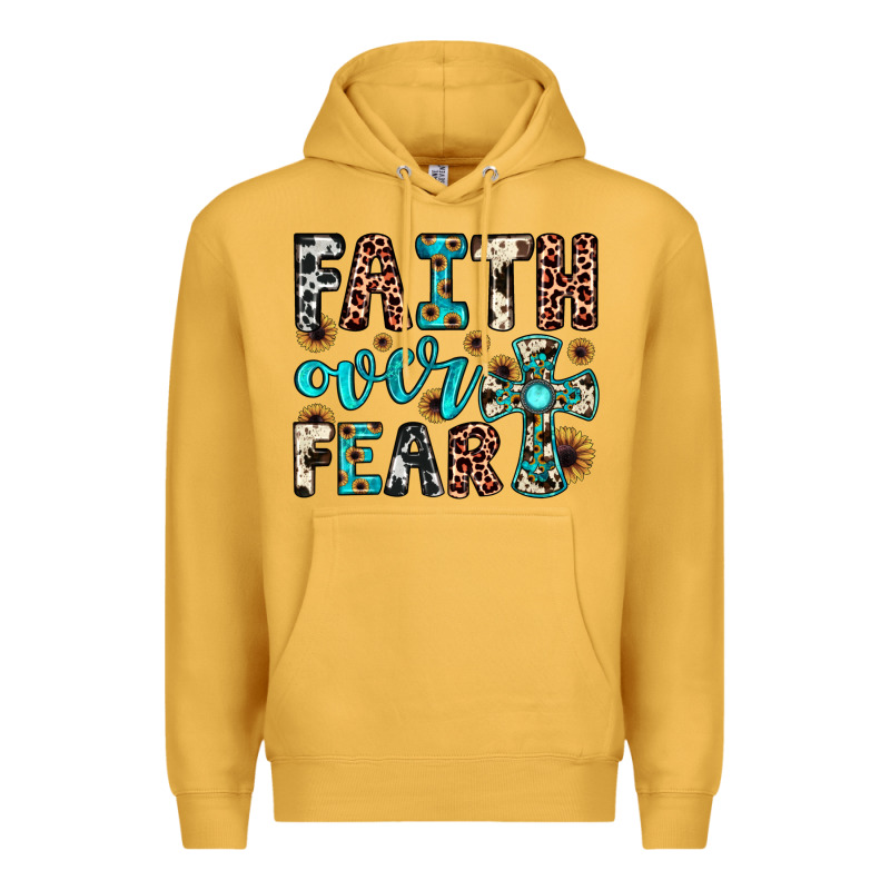 Faith Over Fear Premium Hoodie by JahusDesignShop | Teevron