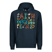 Navy faith over fear Premium Hoodie - JahusDesignShop