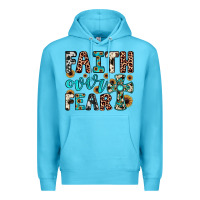 Ocean Blue faith over fear Premium Hoodie - JahusDesignShop