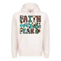 Pale Pink faith over fear Premium Hoodie - JahusDesignShop