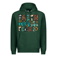 Sports Green faith over fear Premium Hoodie - JahusDesignShop