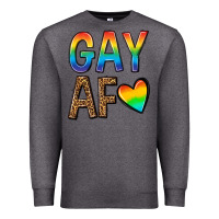 Charcoal Heather gay af Premium Sweatshirt - texasbilliewilder