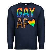 Navy gay af Premium Sweatshirt - texasbilliewilder