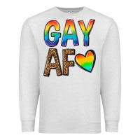 Oatmeal Heather gay af Premium Sweatshirt - texasbilliewilder