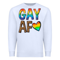 White gay af Premium Sweatshirt - texasbilliewilder