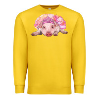 Lemon Balerina Baby Pig With Tutu Premium Sweatshirt - RanaPortraitStore