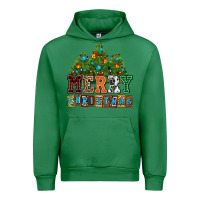 Emerald merry christmas with christmas trees Urban Hoodie - AdoDesignShop