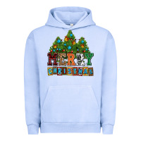 Pigment Grape Ice merry christmas with christmas trees Urban Hoodie - AdoDesignShop