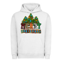 Pigment Lunar Rock merry christmas with christmas trees Urban Hoodie - AdoDesignShop