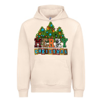 Sandshell merry christmas with christmas trees Urban Hoodie - AdoDesignShop